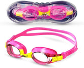 COPOZZ Kids Swimming Goggles, Child (Age 3-13) Waterproof Swim Goggles Clear Vision Anti Fog UV Protection No Leak Soft Silicone Frame